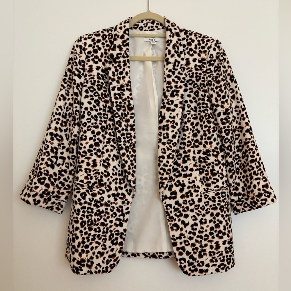 Bar III Leopard Print Blazer